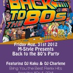 Marquee X M-Style Presents: Back to the 80's Party!